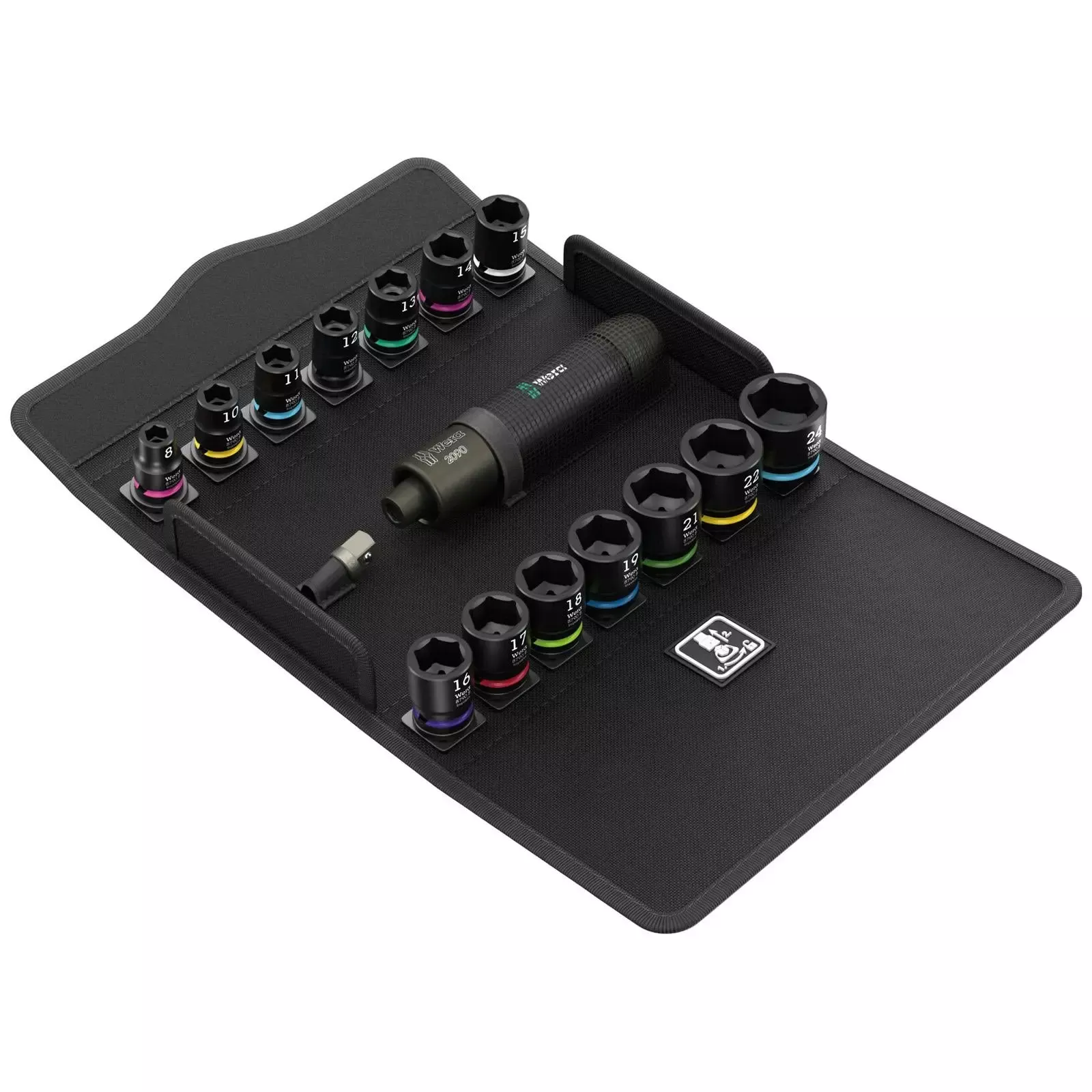 Wera 2090/16 Impaktor Impact Driver Set 1 Metric 3/8" Drive 16 Pieces