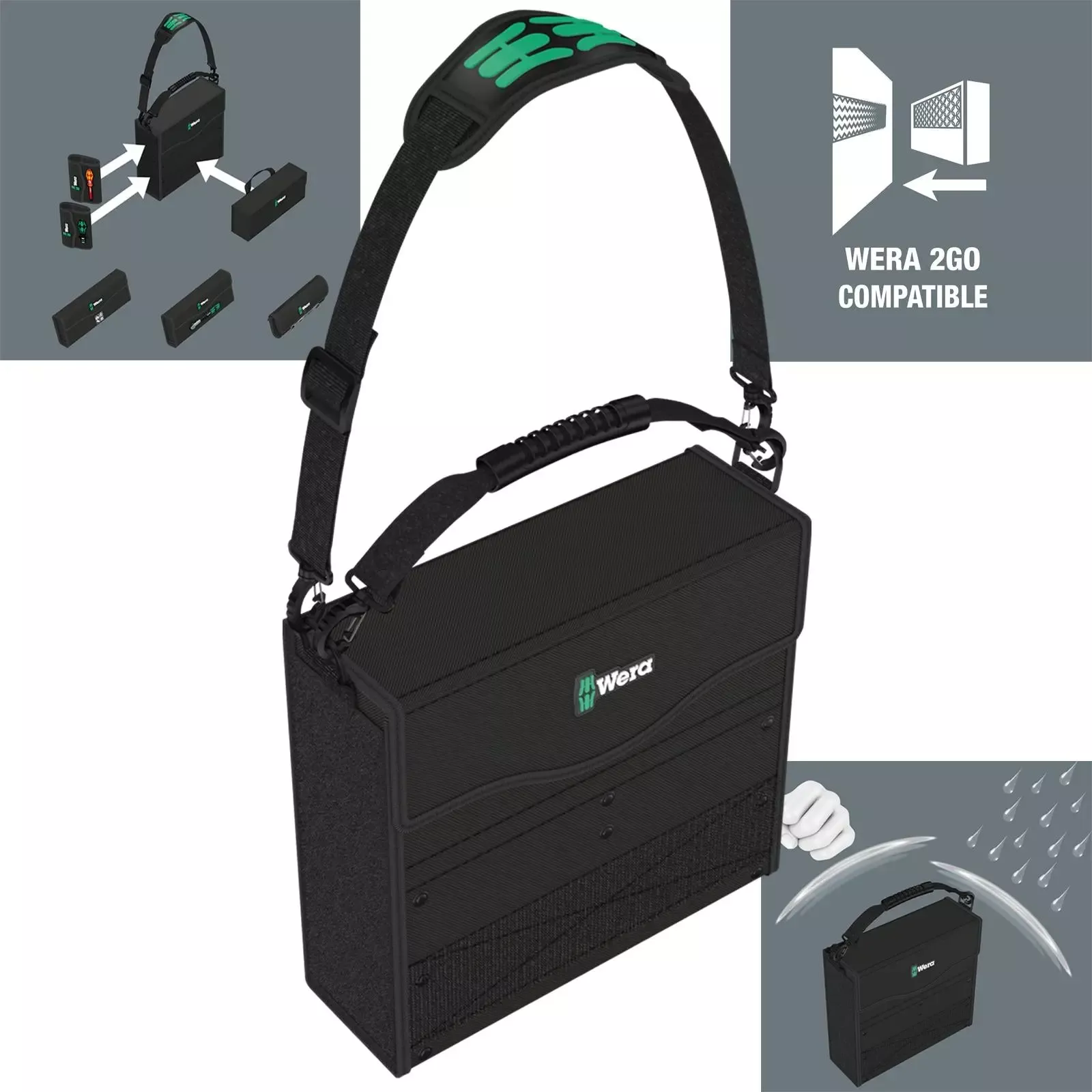 Wera 2go 2 Tool Container 3 Piece Tool Storage Bag