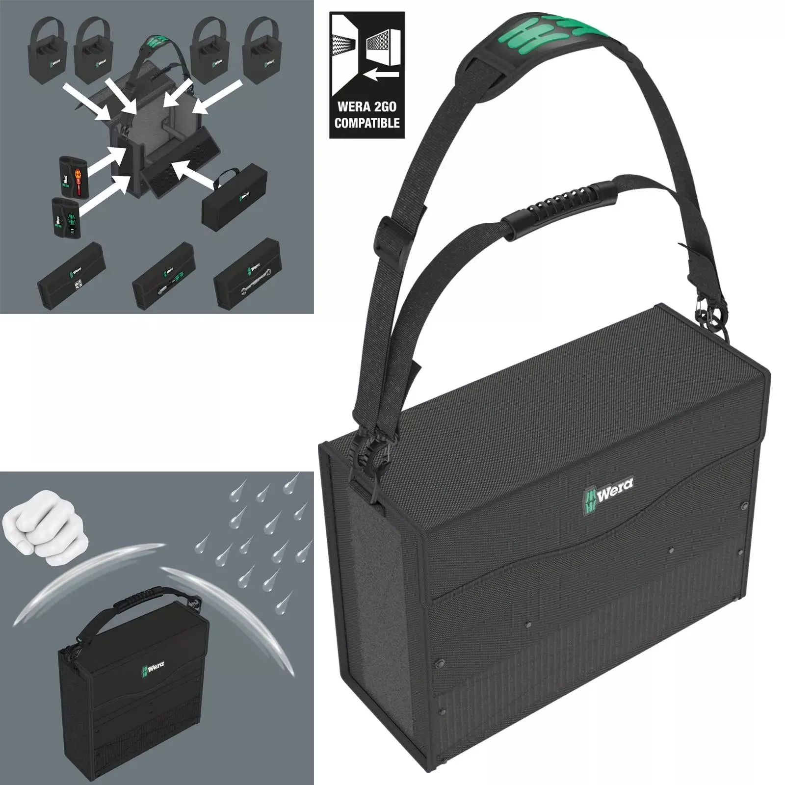 Wera 2go 2 XL Tool Container 2 Piece Tool Storage Bag
