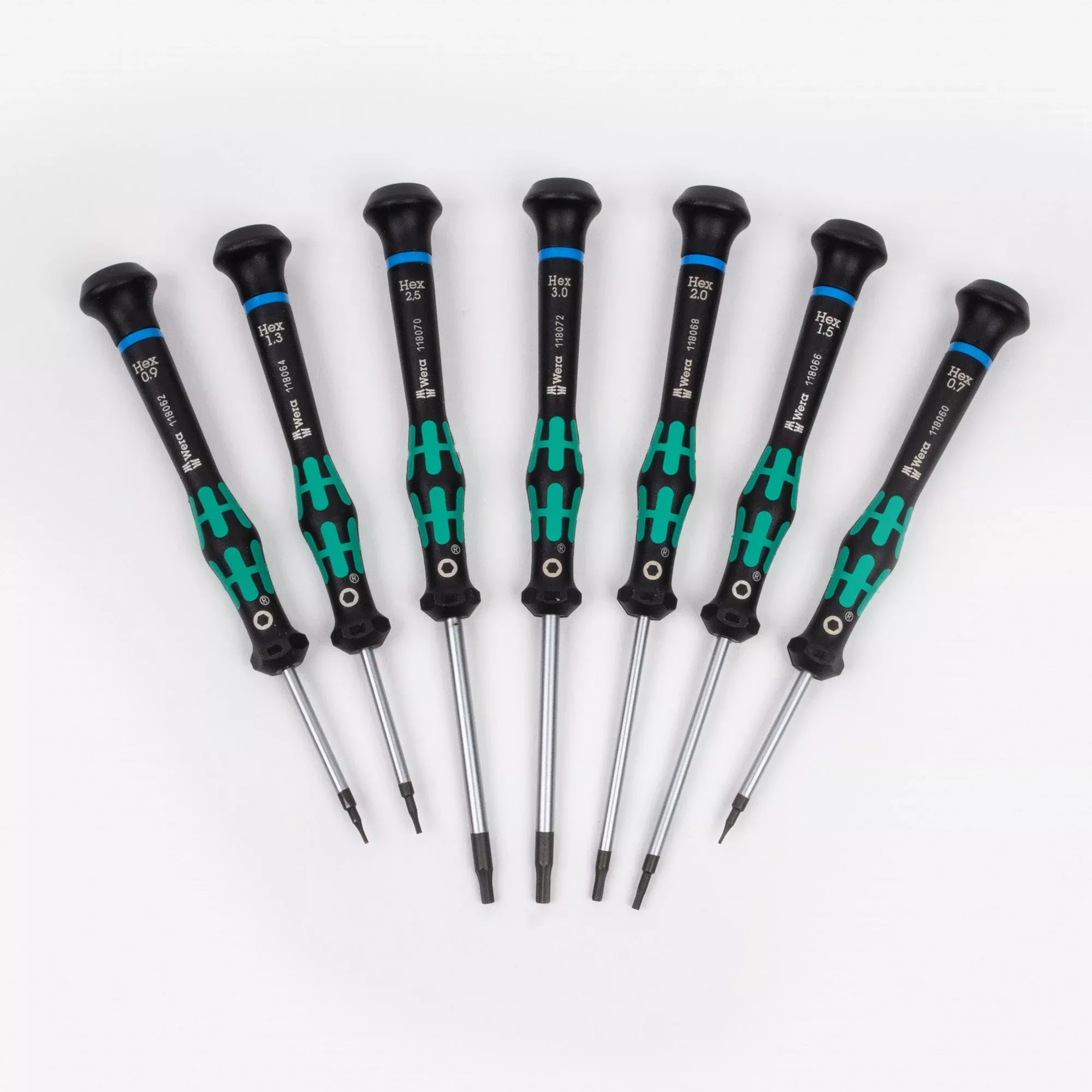 Wera 345273 Kraftform Micro Hex Metric Precision Screwdriver Set