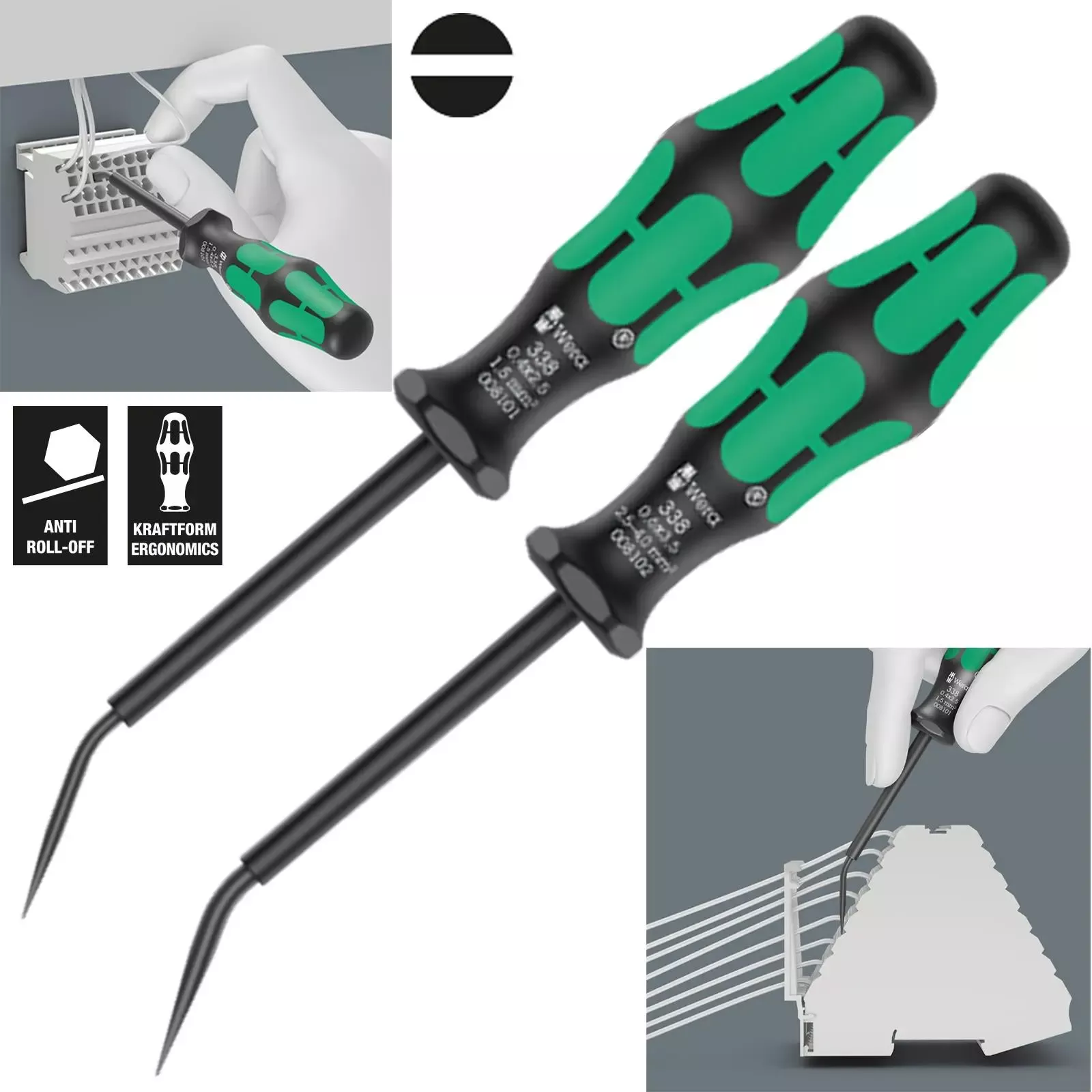 Wera Actuation Tools for Terminal Blocks Spring Cages 2 Piece 338/2