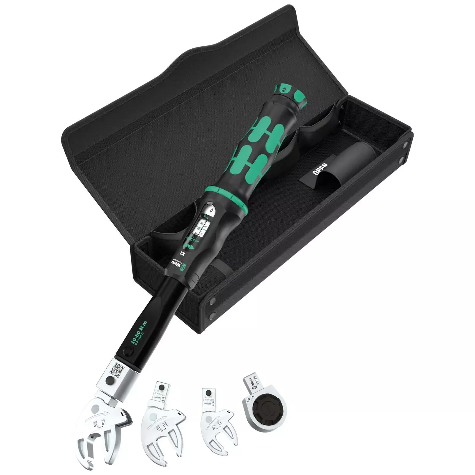 Wera Click Torque X 9558 Torque Set for Pipe Fittings 10-50 Nm 9x12mm Inserts