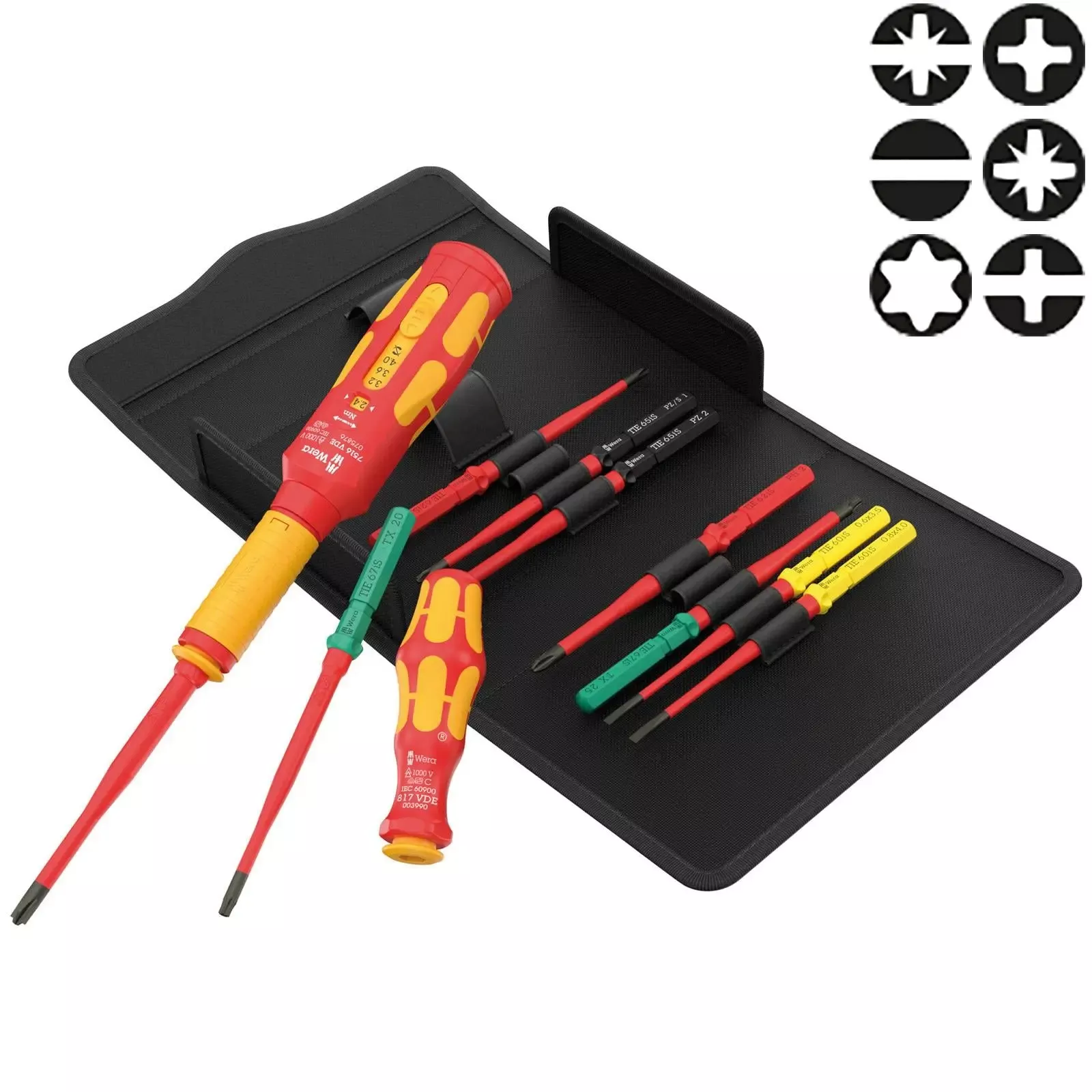 Wera Kraftform Kompakt VDE Safe Torque Speed Switch Cabinet Set Basic 1, 11 Pieces