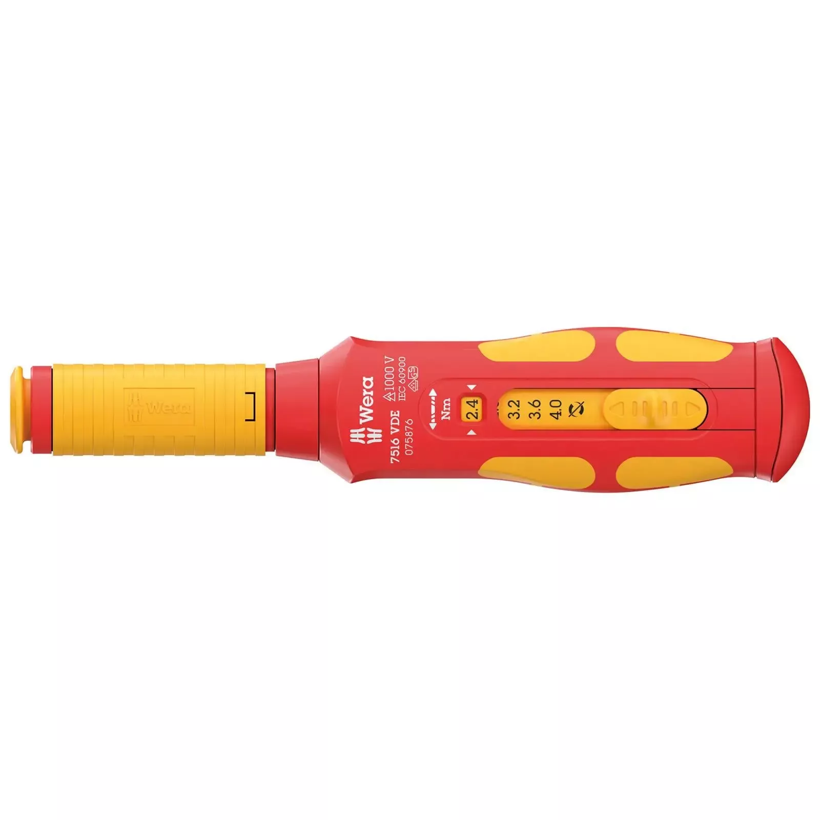 Wera VDE Safe Torque Screwdriver 2.4-4.0 Nm 7516 VDE Kraftform Speed Torque