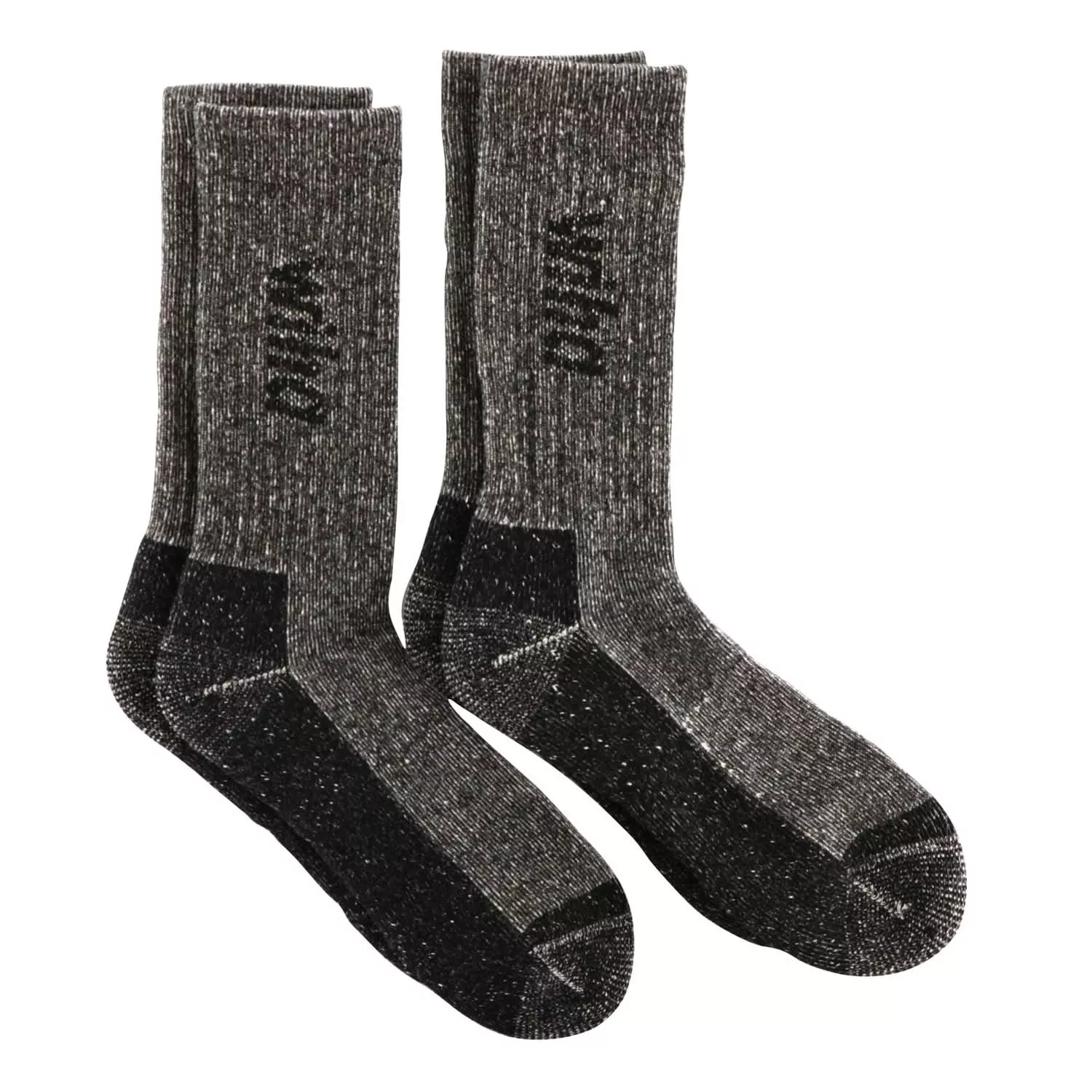 Wiha 91710 Wool Socks, Grey OSFM (2-Pack)