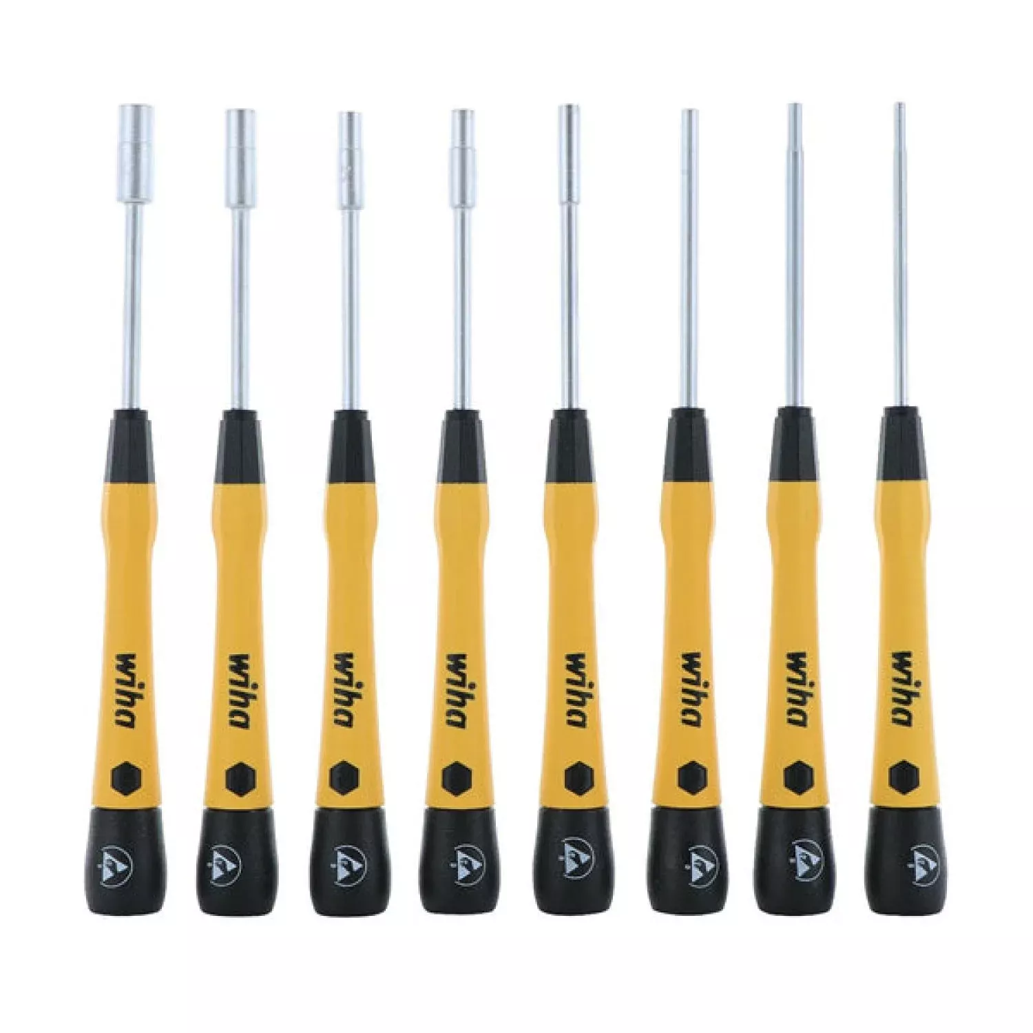 Wiha Tools 27789 PicoFinish ESD Precision Metric Nutdriver Set, 8 Pieces