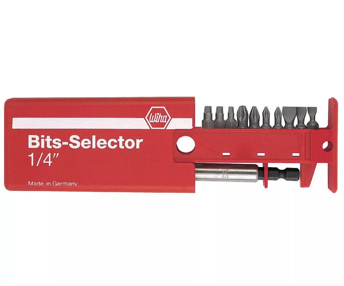 Wiha Tools 79248 11 Piece Bits-Selector and Magnetic Bit Holder Set