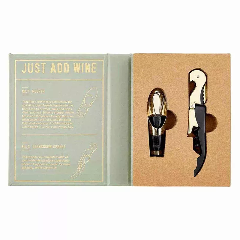 Wine Serving Set Book Box – Just Add Wine
