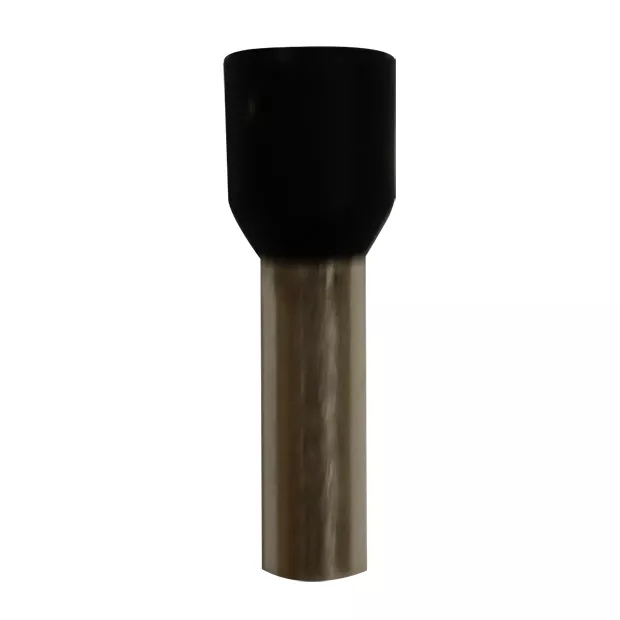 Wire Ferrule, Black, AWG 10, 12 mm Barrel, 100 per bag