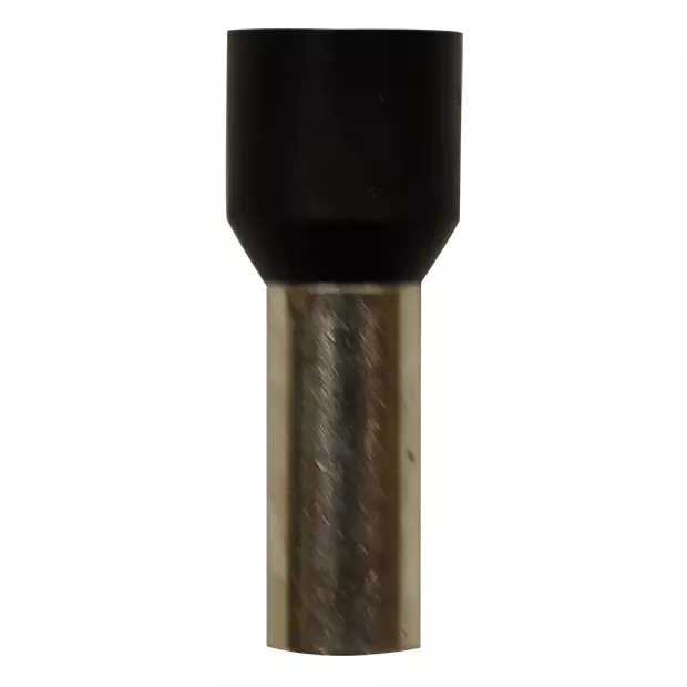 Wire Ferrule, Black, AWG 4, 18mm Barrel, 50 per bag
