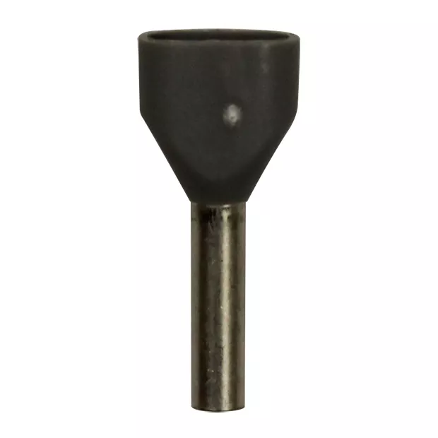 Wire Ferrule, Gray, Twin, AWG 18X2, 8 mm Barrel, 500 per bag