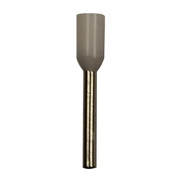 Wire Ferrule, White, AWG 20, 10 mm Barrel, 500 per bag
