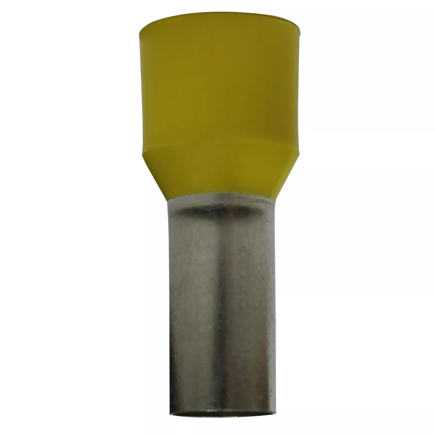 Wire Ferrule, Yellow, AWG 4, 16mm Barrel, 50 per bag