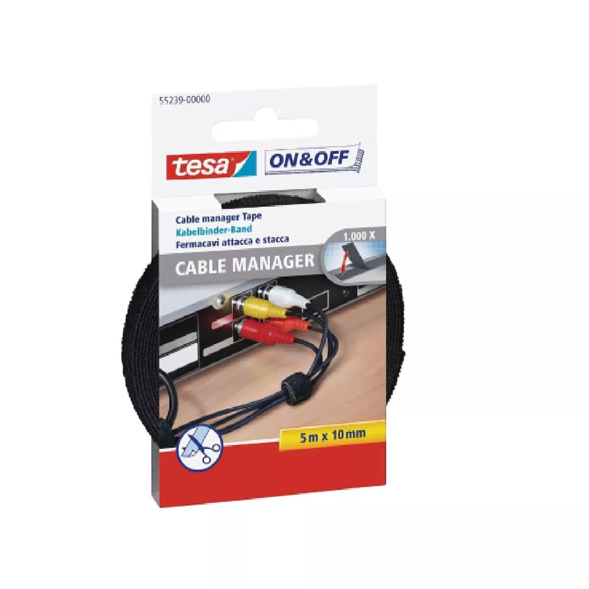 Wire management adhesive