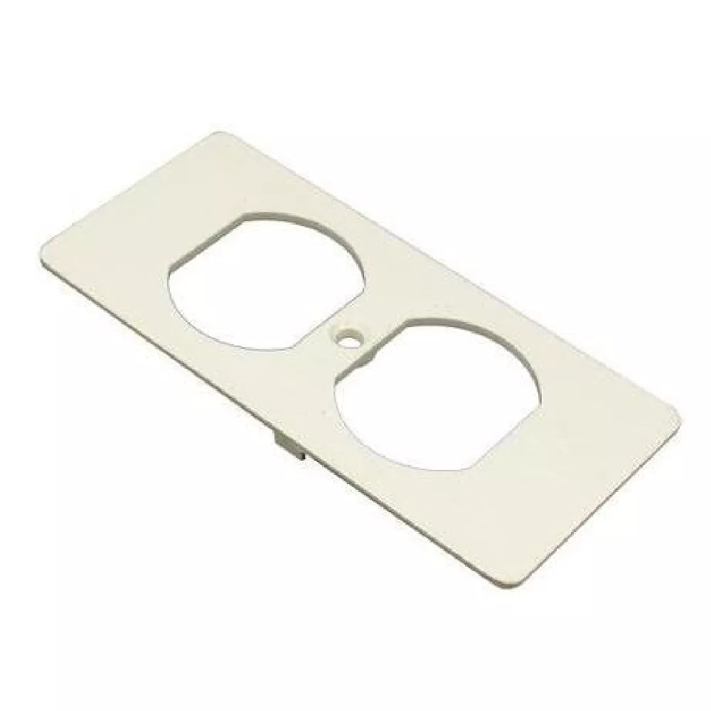 WIREMOLD 5507D 5500 Duplex Receptacle Faceplate Fitting, Ivory