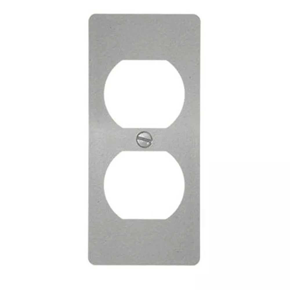 WIREMOLD 5507D-G 5500 Duplex RecEptacle Faceplate Fitting, Gray
