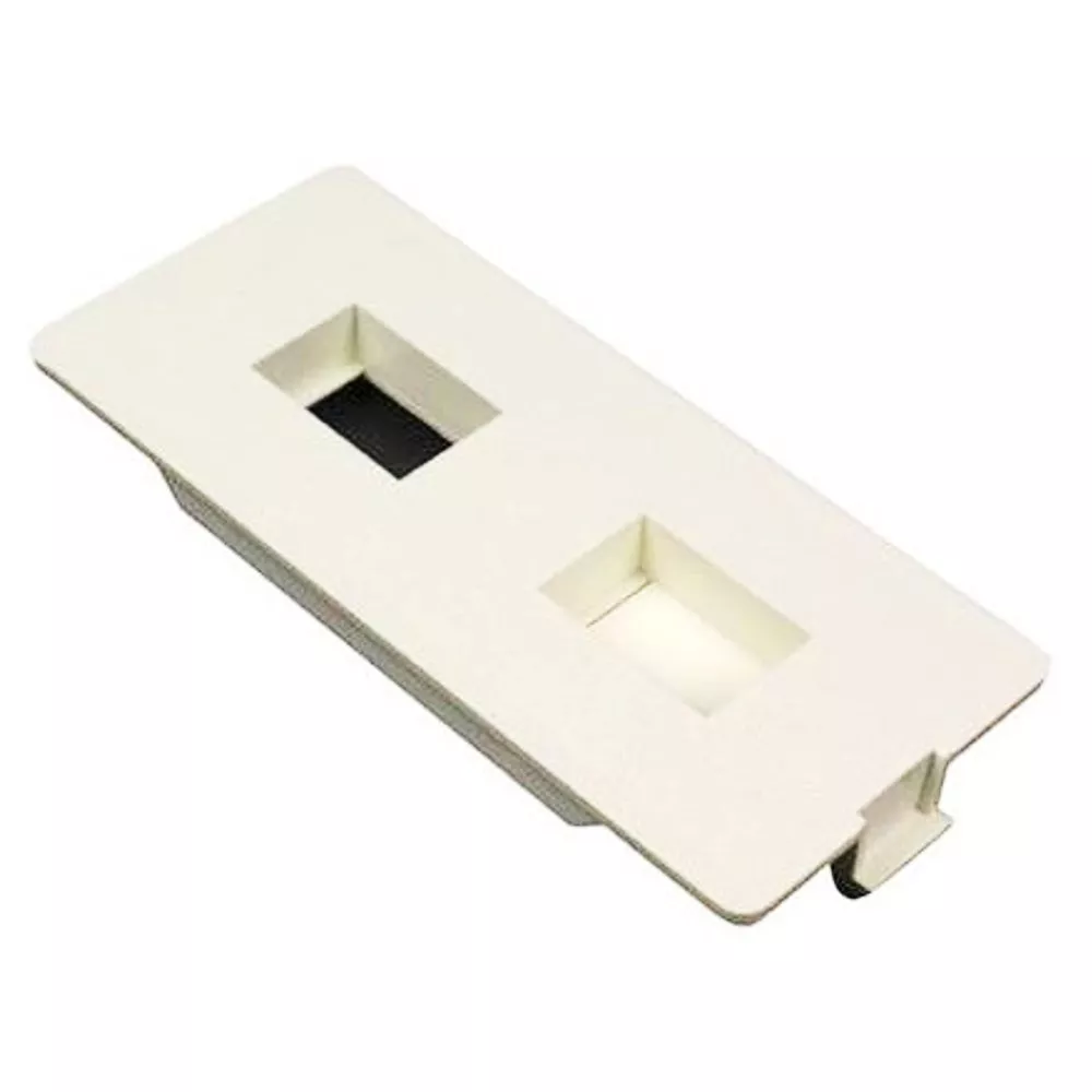 WIREMOLD 5507FRJ 5500 Series Flush Dual RJ Connector Faceplate Fitting, Ivory