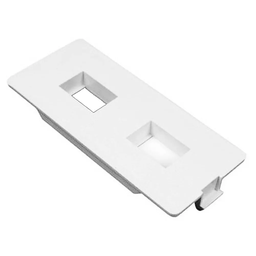 WIREMOLD 5507FRJ-WH 5500 Flush Dual RJ Connector Faceplate Fitting, White