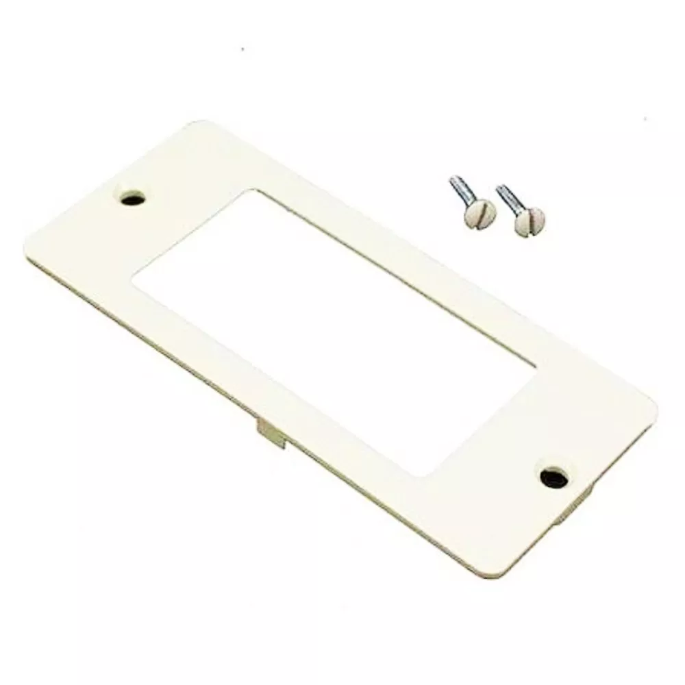 WIREMOLD 5507R 5500 Rectangle Receptacle Faceplate Fitting, Ivory
