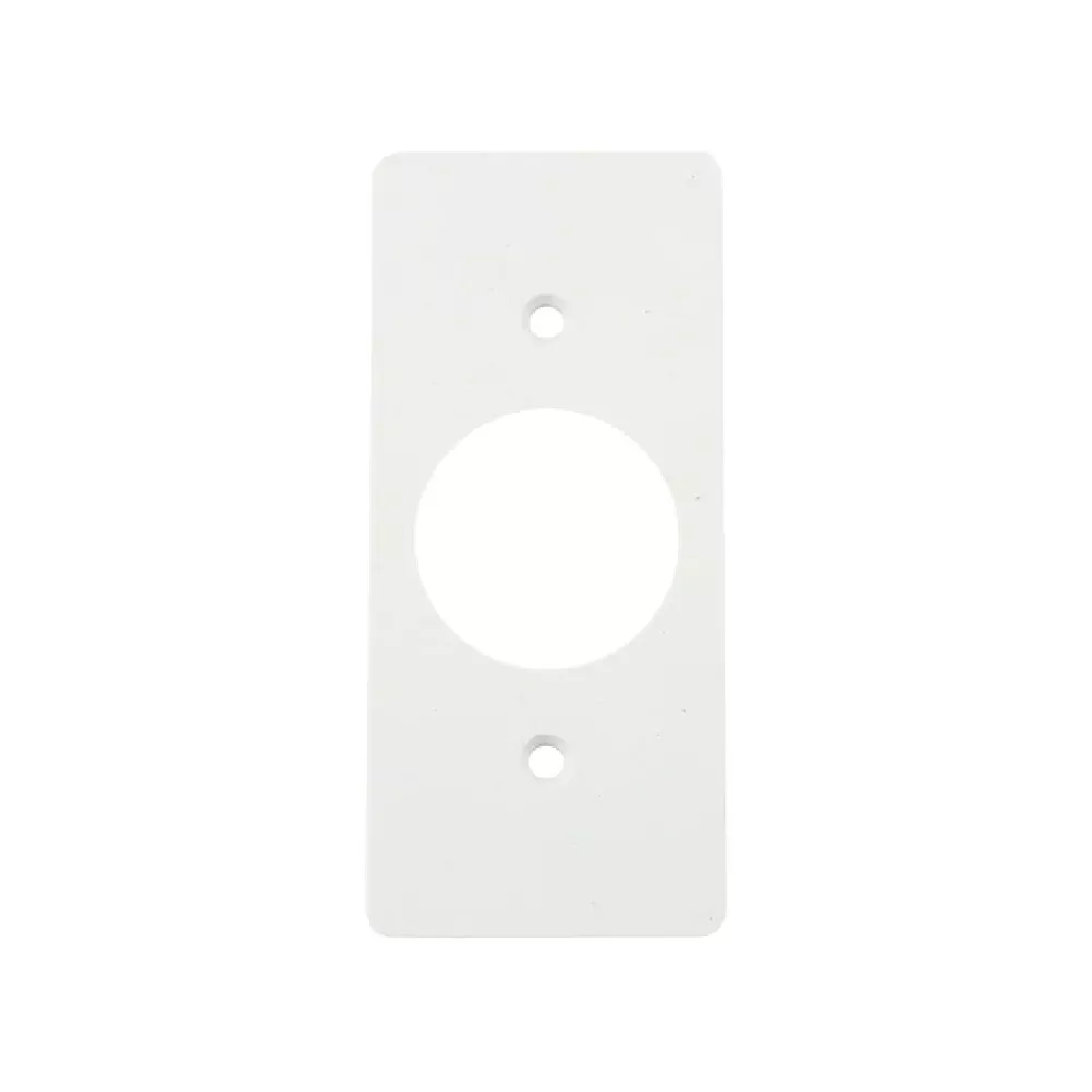 WIREMOLD 5507T2-WH 5500 Series Single Receptacle Faceplate Fitting, White