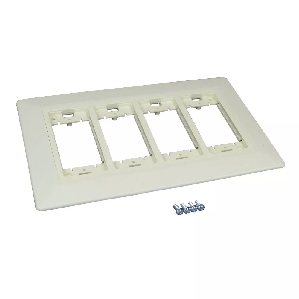 WIREMOLD WSA07-4AWH WallSource Device Mounting Bracket and Trim Ring, White