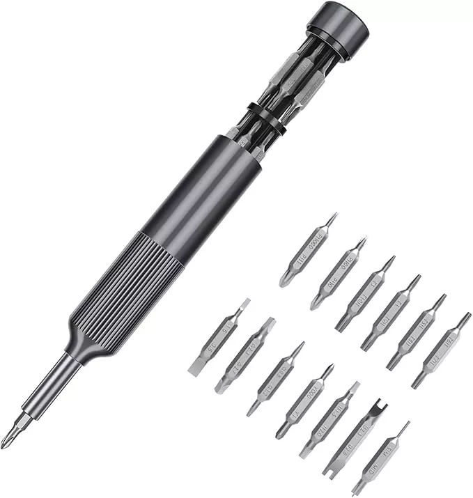 XOOL 27 in 1 Precision Screwdriver Set, Pen Style Mini Screwdriver with Built-in Storage, Magnetic Bit Holder, Ideal for Electronics, Watches, Laptops, and Small Repairs