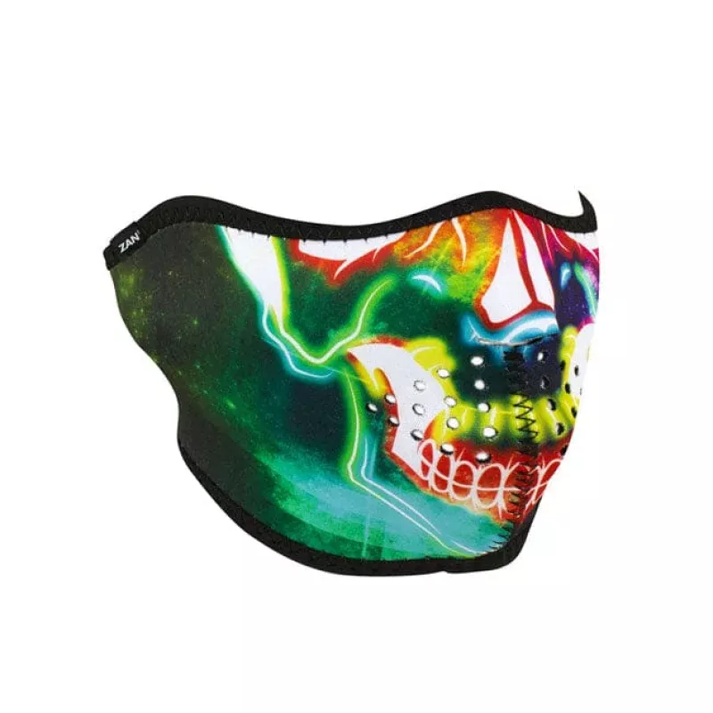 ZANheadgear Half Mask neoprene electric skull