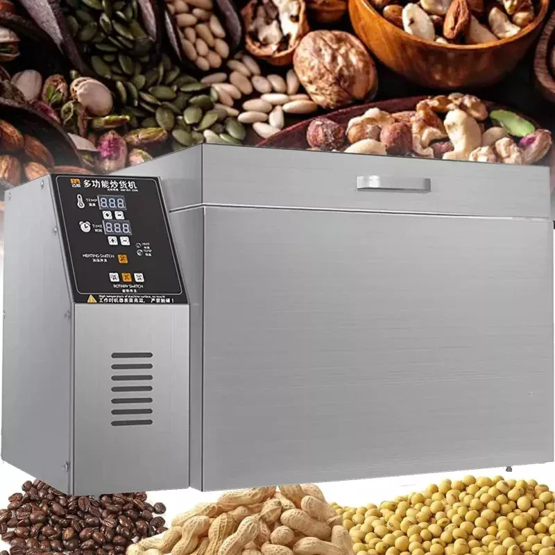 Zero Fuss Automatic Commercial Coffee And Nut Roaster With Digital Led Display And Reliable Thermostat For Tough Jobs That Really Kicks Up The Flavor In Every Full Roast Batch