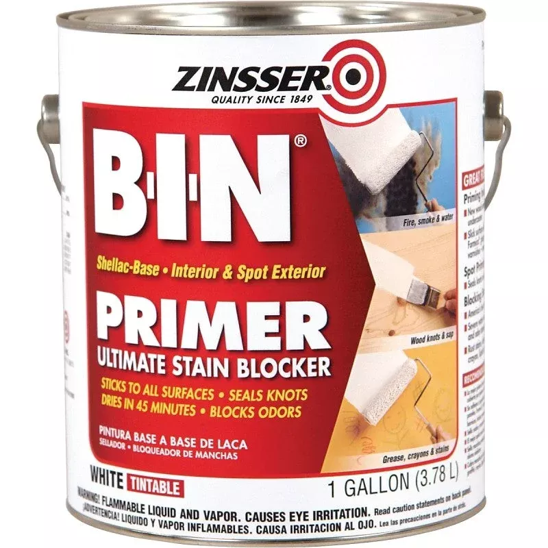 Zinsser 00901 Primer Oil Water Base White 1 gal (Pack of 2)